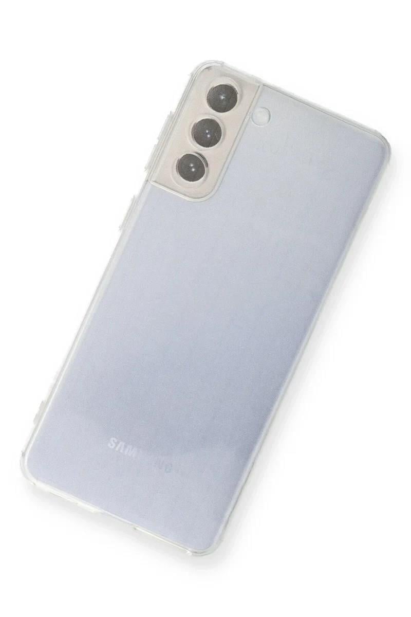 Mey İthalat®  Samsung Galaxy S21 FE Kılıf Lüx Şeffaf Silikon
