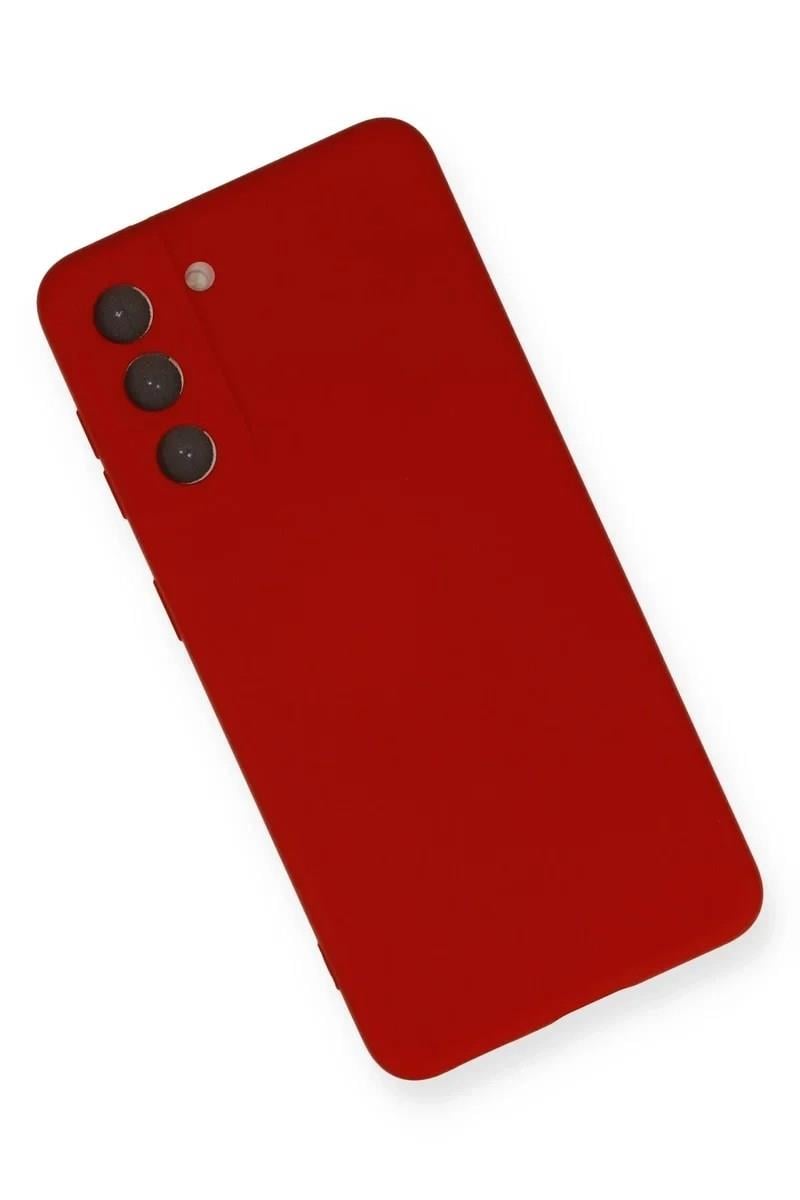 Mey İthalat®  Samsung Galaxy S21 Kılıf Nano içi Kadife Silikon - Kırmızı