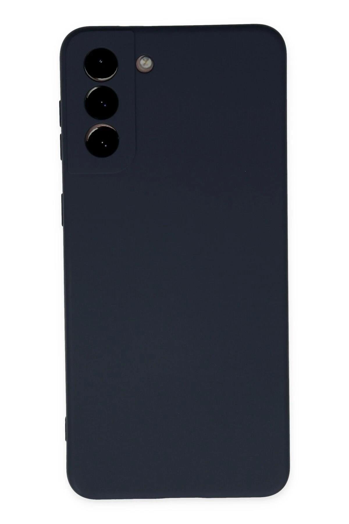 Mey İthalat®  Samsung Galaxy S21 Plus Kılıf Nano içi Kadife Silikon - Lacivert