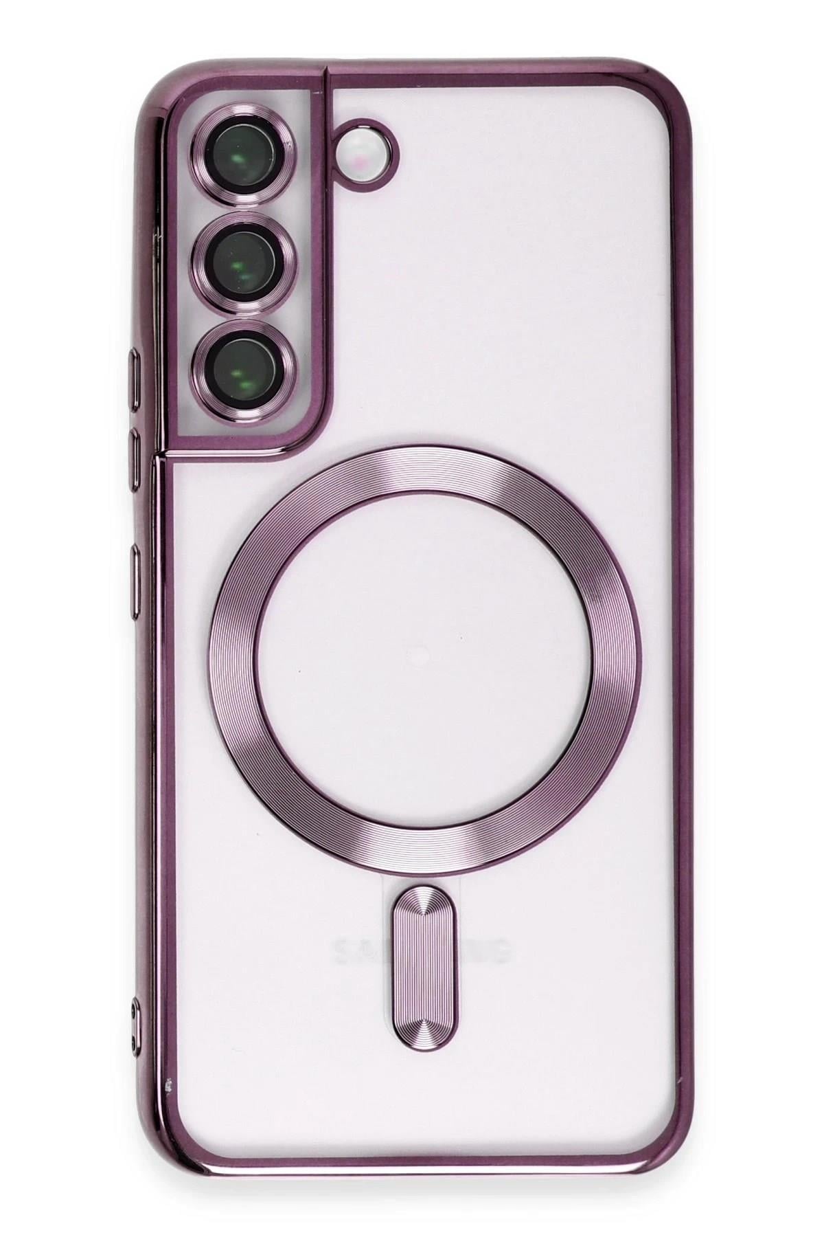Mey İthalat®  Samsung Galaxy S22 Kılıf Kross Magneticsafe Kapak - Mor