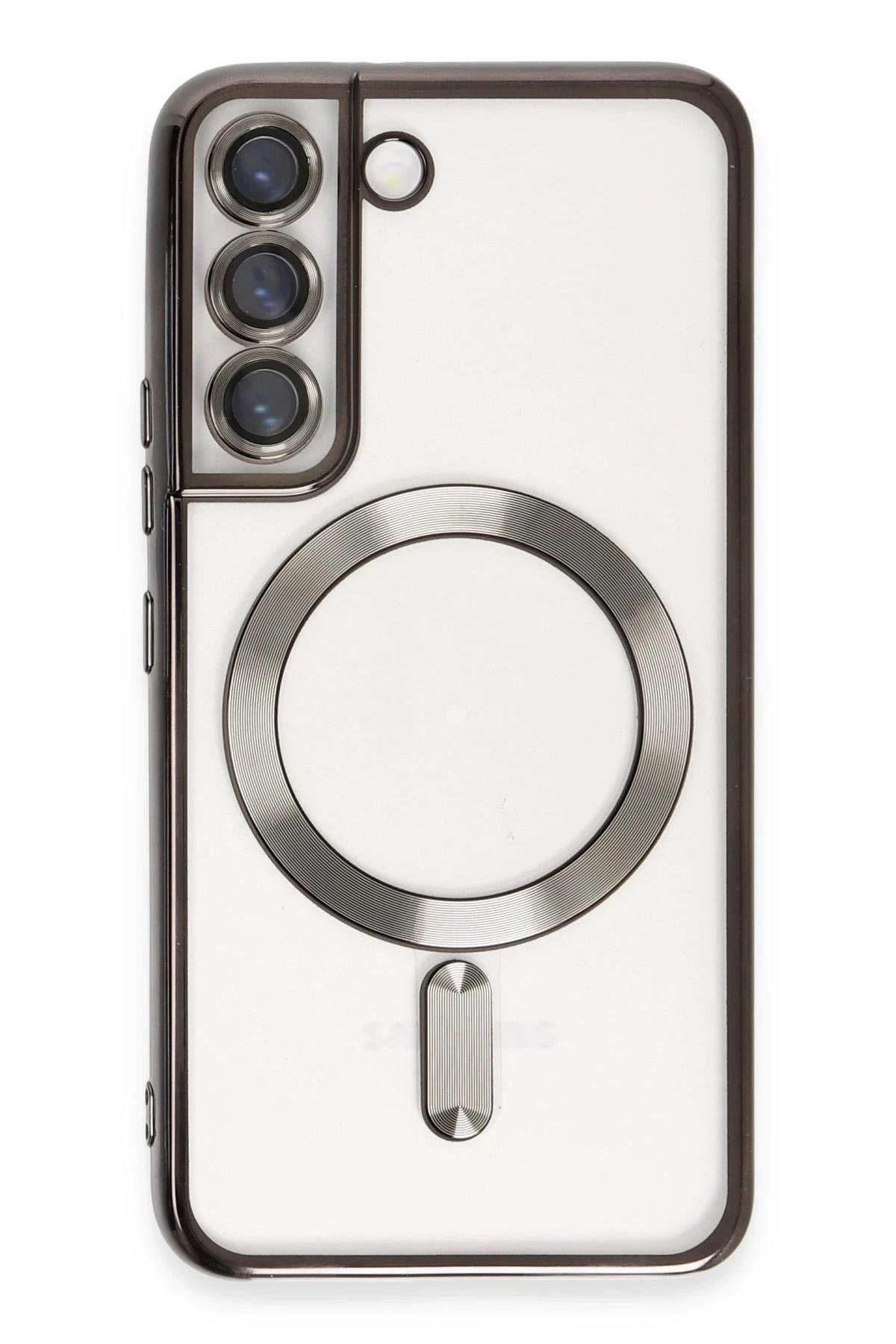 Mey İthalat®  Samsung Galaxy S22 Kılıf Kross Magneticsafe Kapak - Siyah