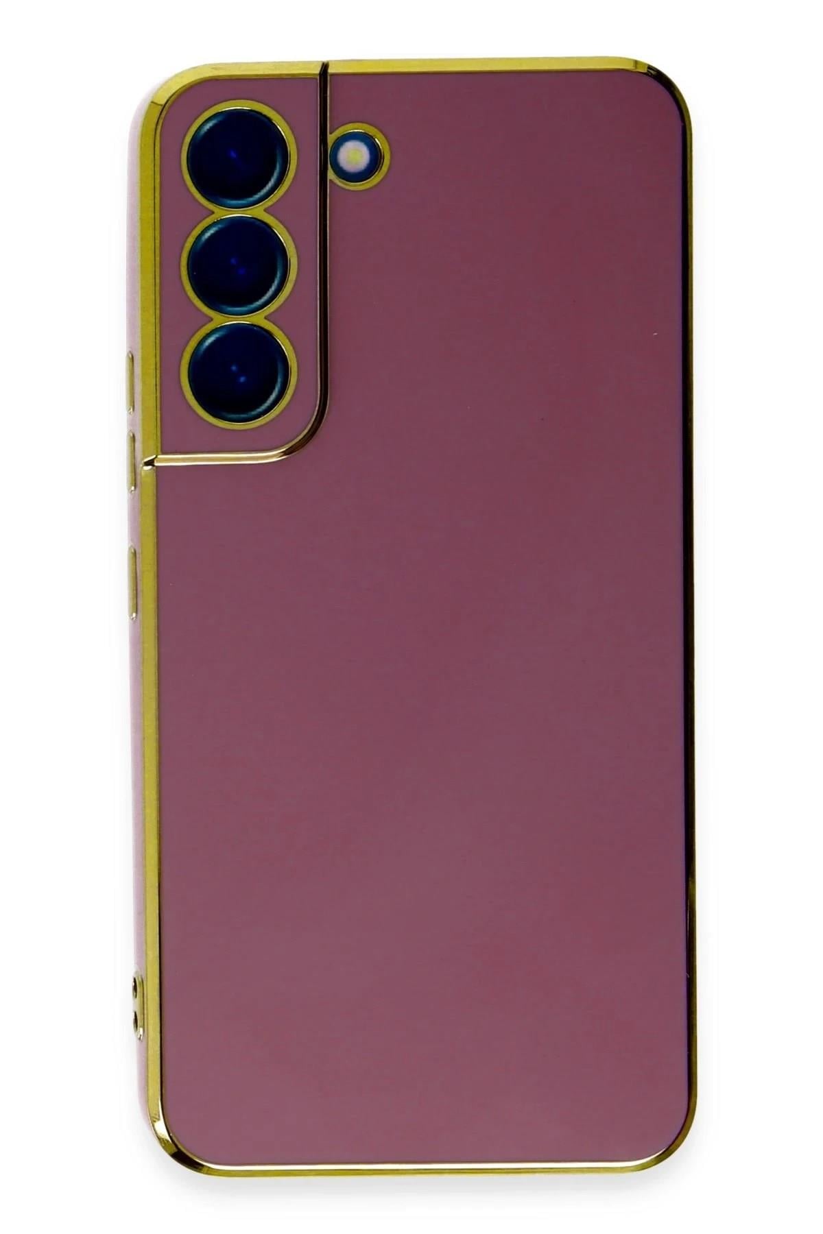Mey İthalat®  Samsung Galaxy S22 Plus Kılıf Volet Silikon - Kırmızı