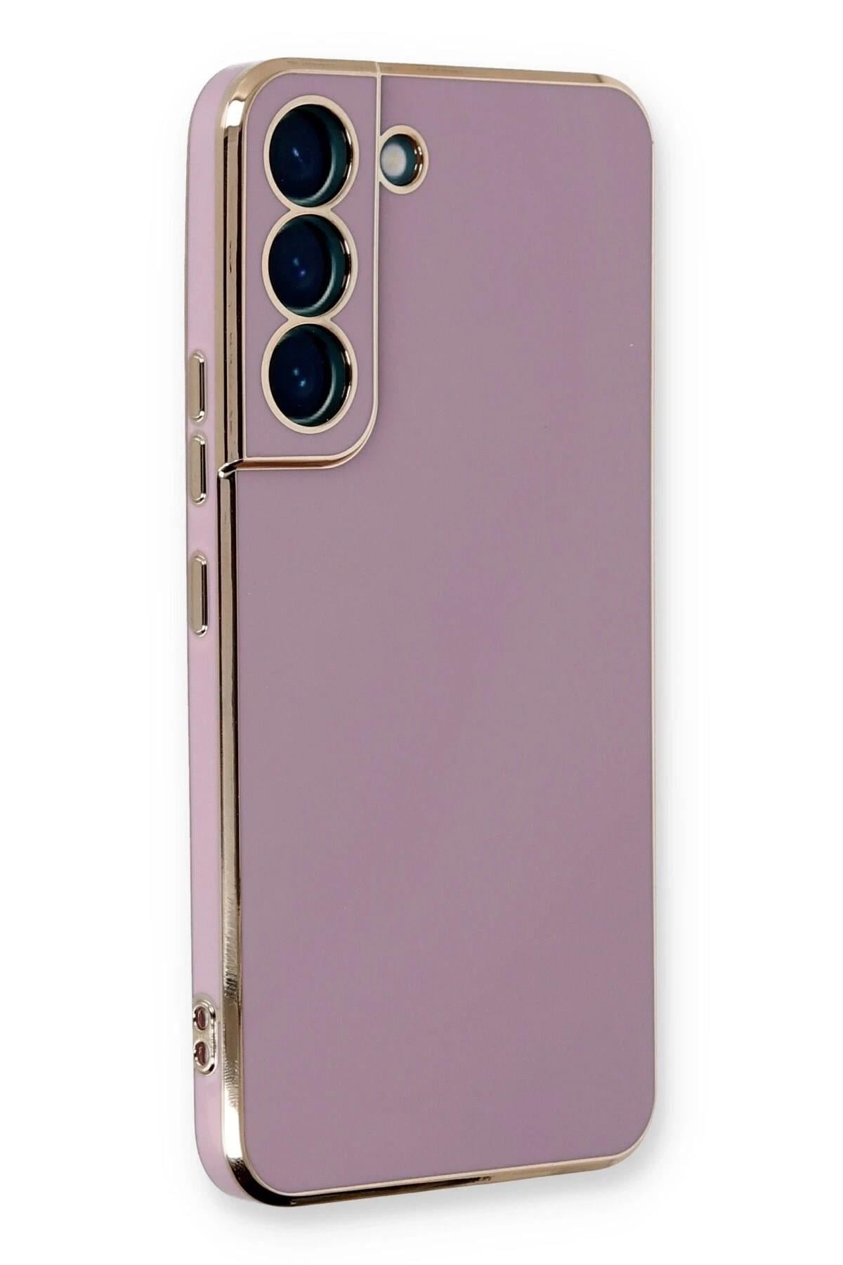 Mey İthalat®  Samsung Galaxy S22 Plus Kılıf Volet Silikon - Mor