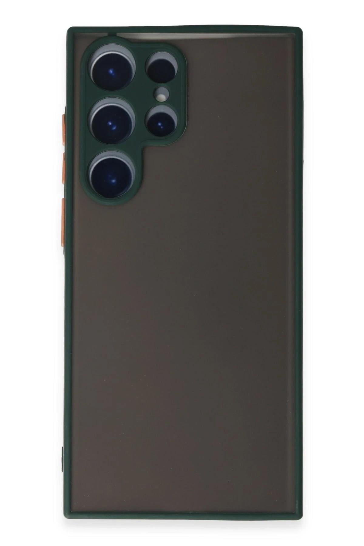 Mey İthalat®  Samsung Galaxy S22 Ultra Kılıf Montreal Silikon Kapak - Yeşil