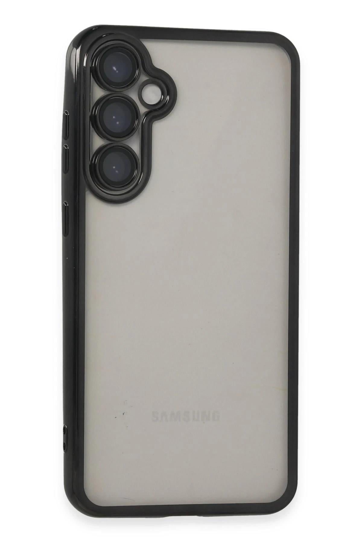Mey İthalat®  Samsung Galaxy S23 FE Kılıf  Lensli Silikon - Siyah
