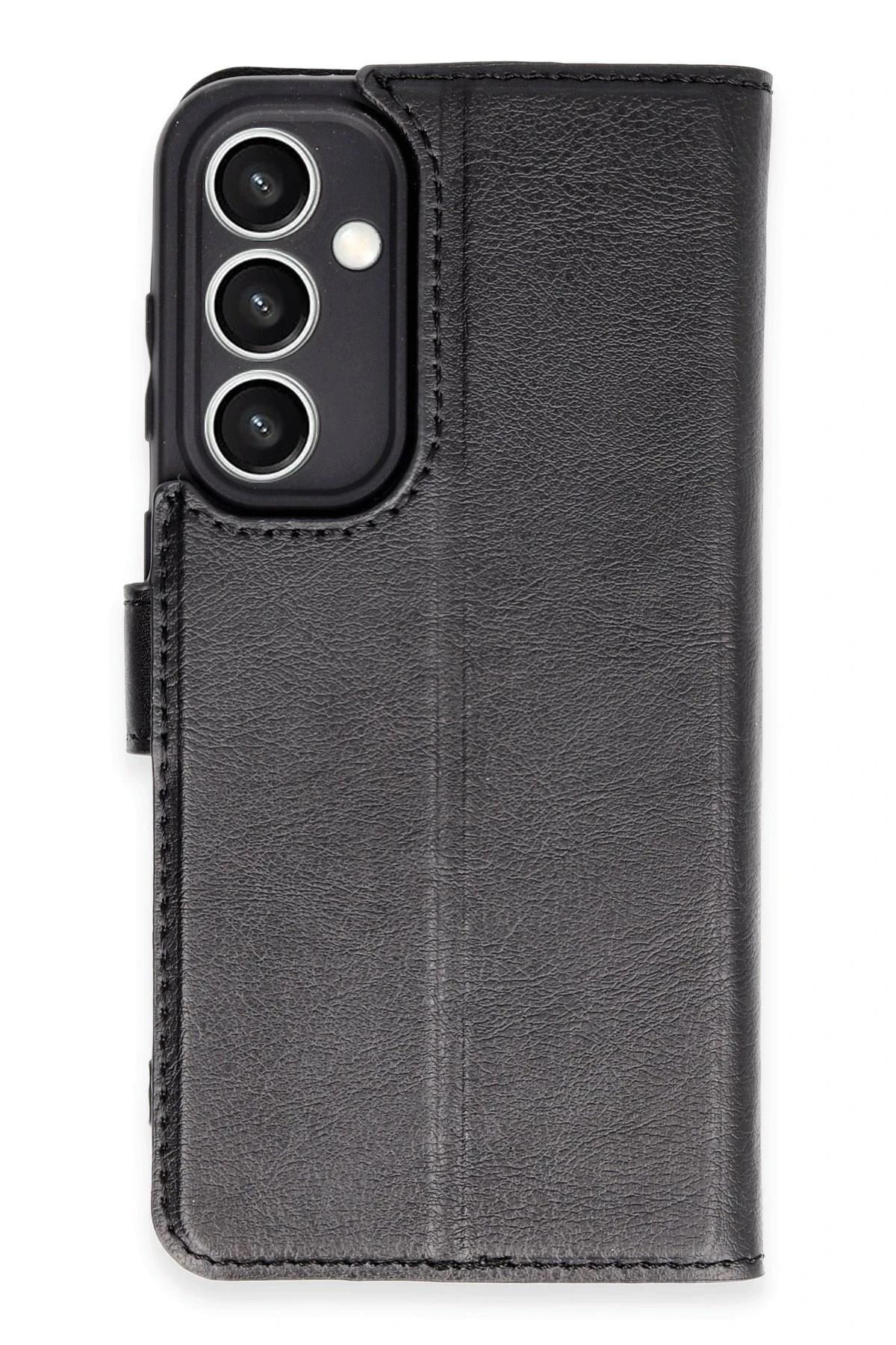 Mey İthalat®  Samsung Galaxy S23 FE Kılıf Trend S Plus Kapaklı Kılıf - Siyah