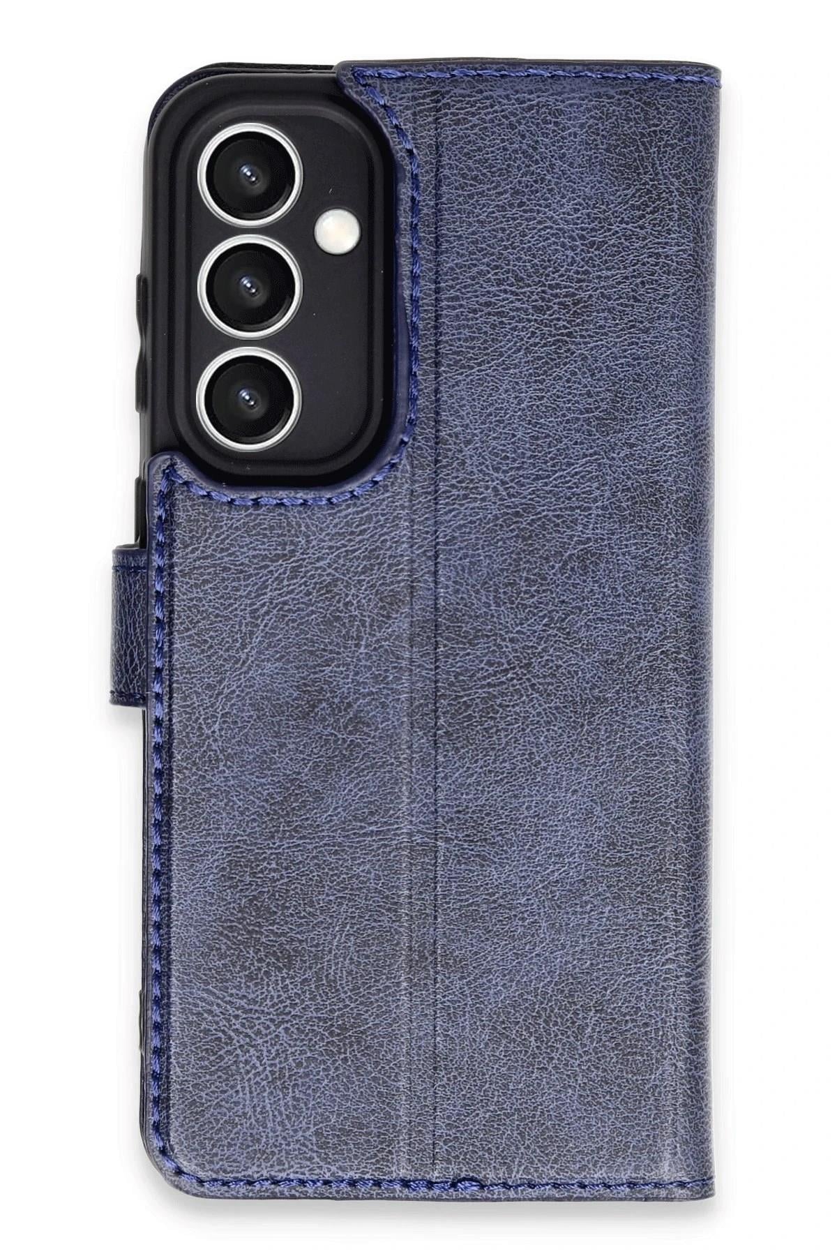 Mey İthalat®  Samsung Galaxy S23 FE Kılıf Trend S Plus Kapaklı Kılıf - Lacivert