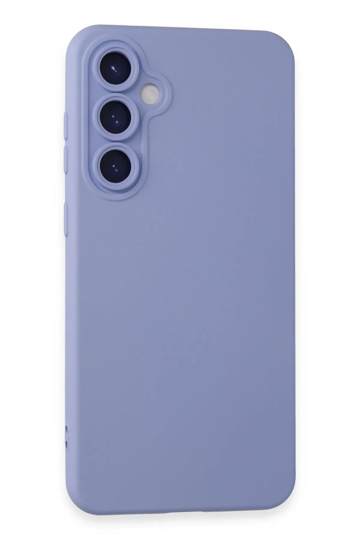 Mey İthalat®  Samsung Galaxy S23 FE Kılıf Nano içi Kadife Silikon - Lila