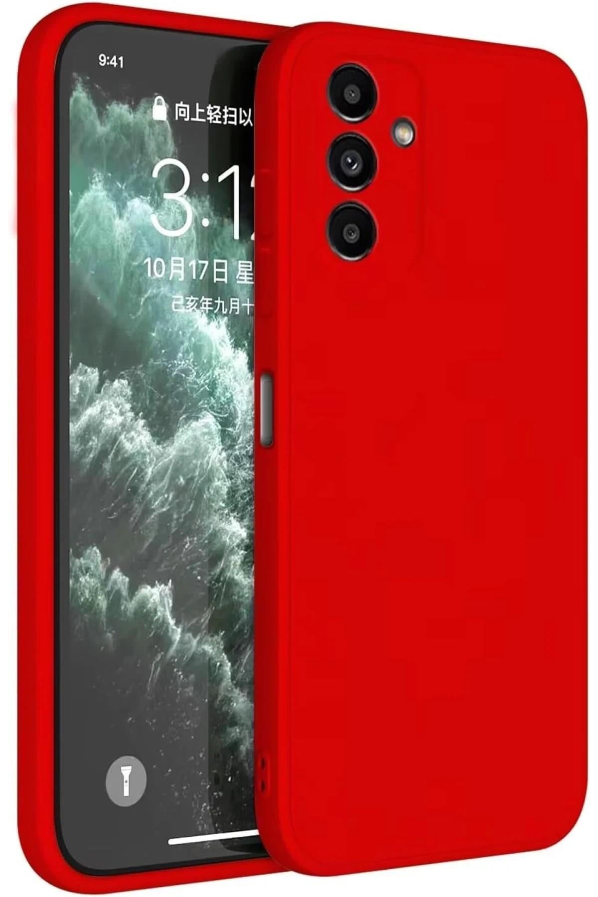 Mey İthalat®  Samsung Galaxy S23 FE Kılıf First Silikon - Kırmızı