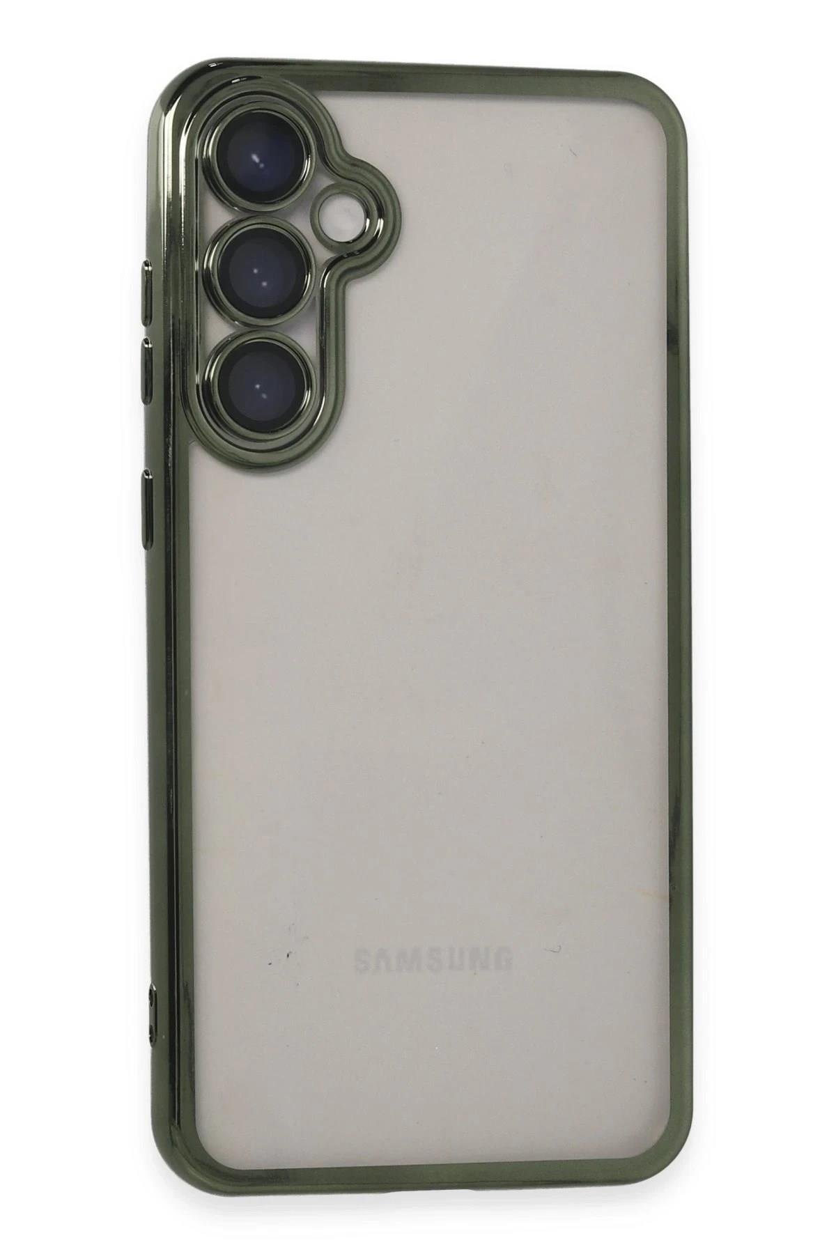 Mey İthalat®  Samsung Galaxy S23 FE Kılıf  Lensli Silikon - Yeşil