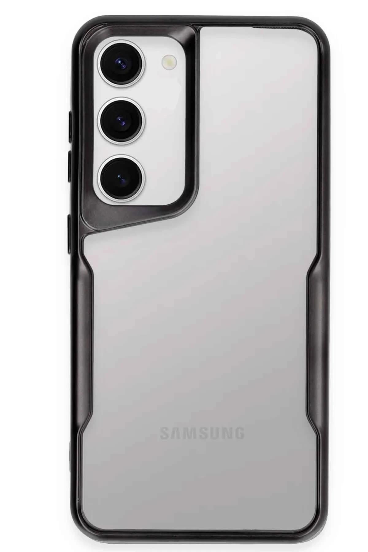 Mey İthalat®  Samsung Galaxy S23 Kılıf Boyi Silikon Kapak - Siyah