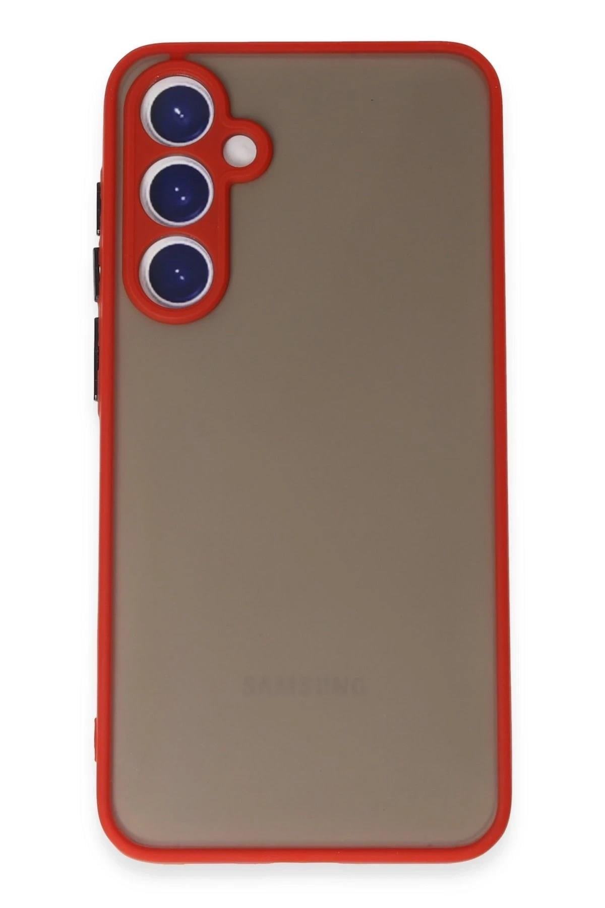 Mey İthalat®  Samsung Galaxy S23 Kılıf Montreal Silikon Kapak - Kırmızı