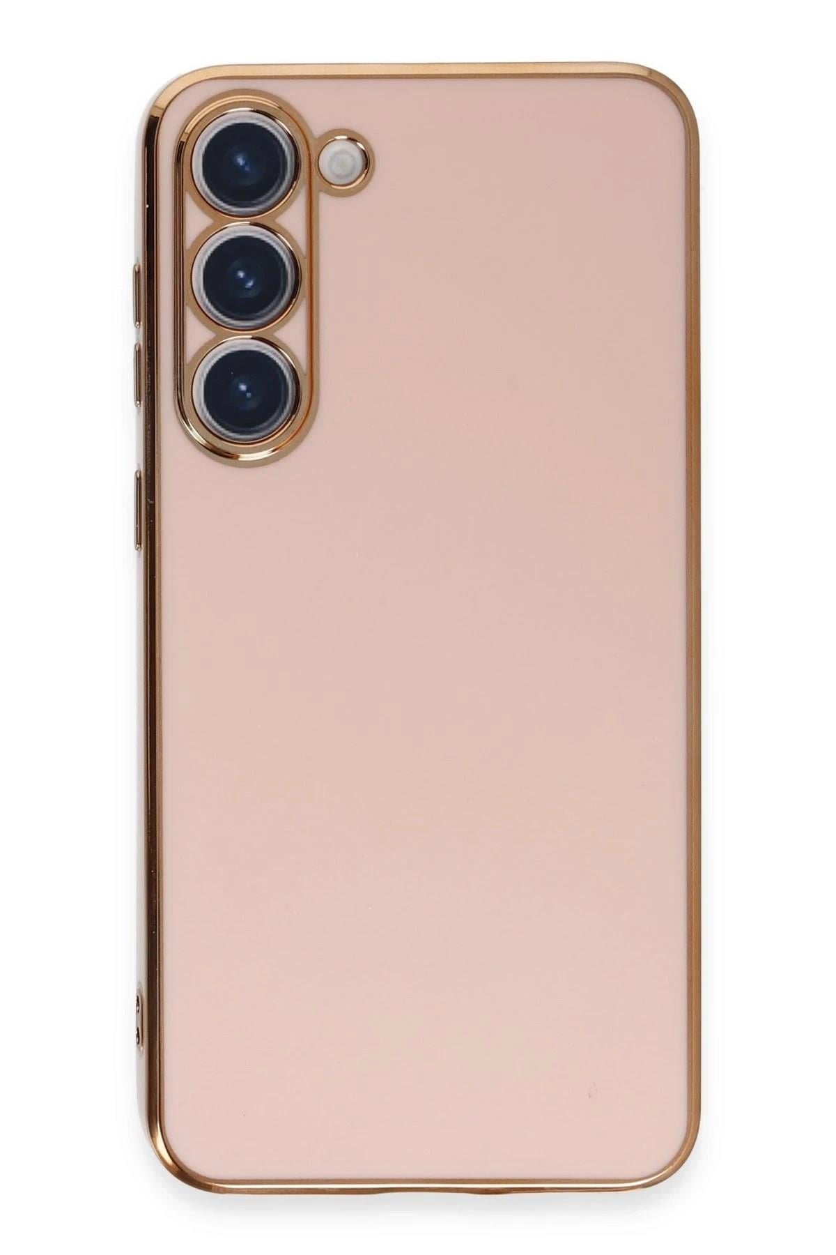 Mey İthalat®  Samsung Galaxy S23 Kılıf Volet Silikon - Pembe