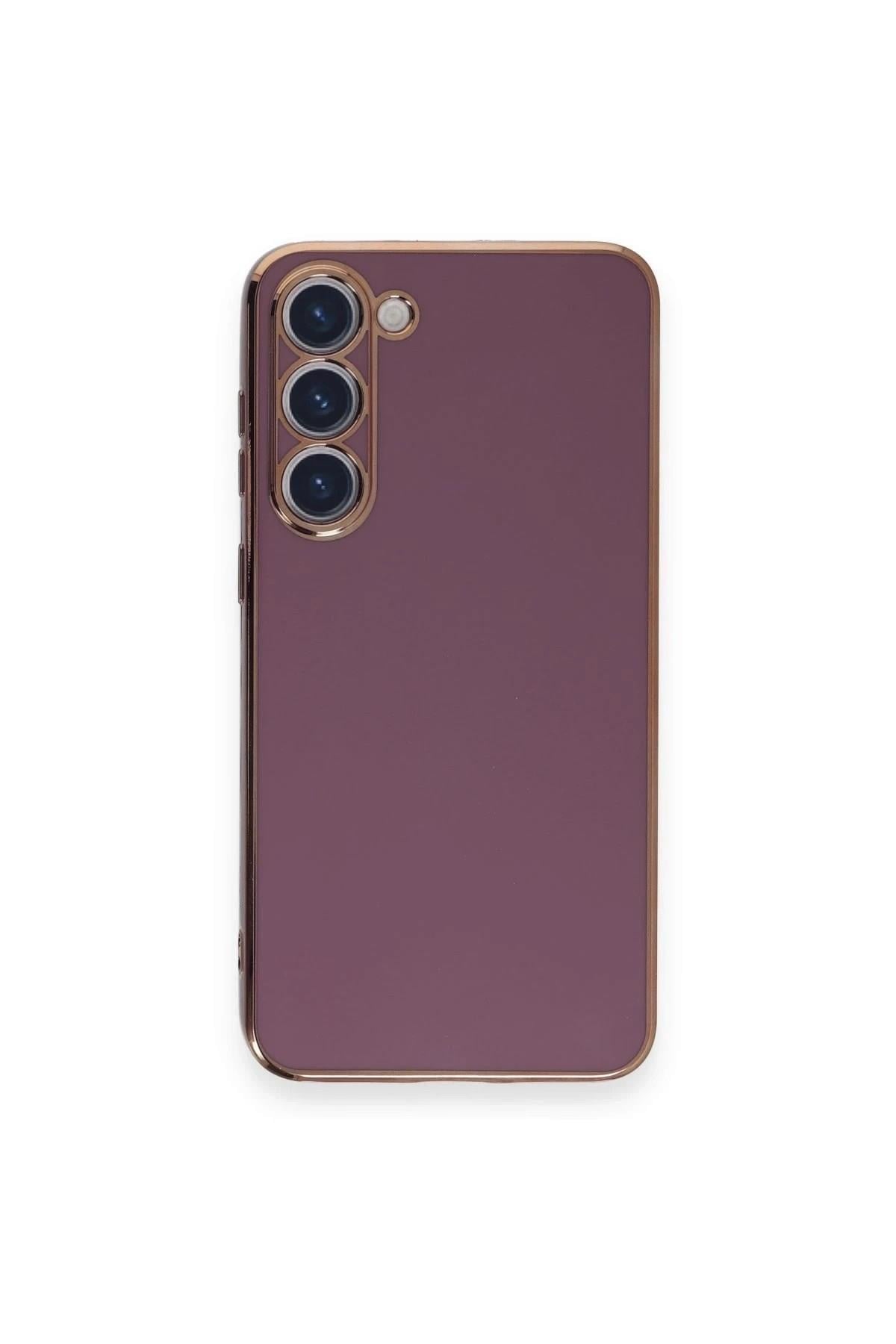 Mey İthalat®  Samsung Galaxy S23 Plus Kılıf Volet Silikon - Mor