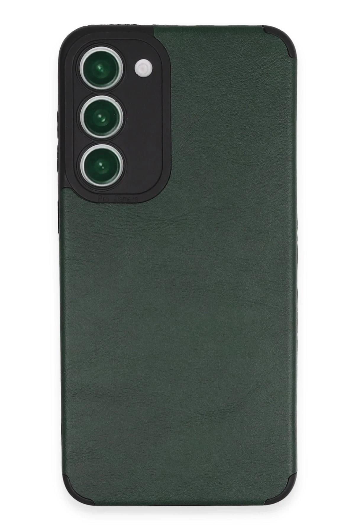 Mey İthalat®  Samsung Galaxy S23 Plus Kılıf Loop Deri Silikon - Yeşil