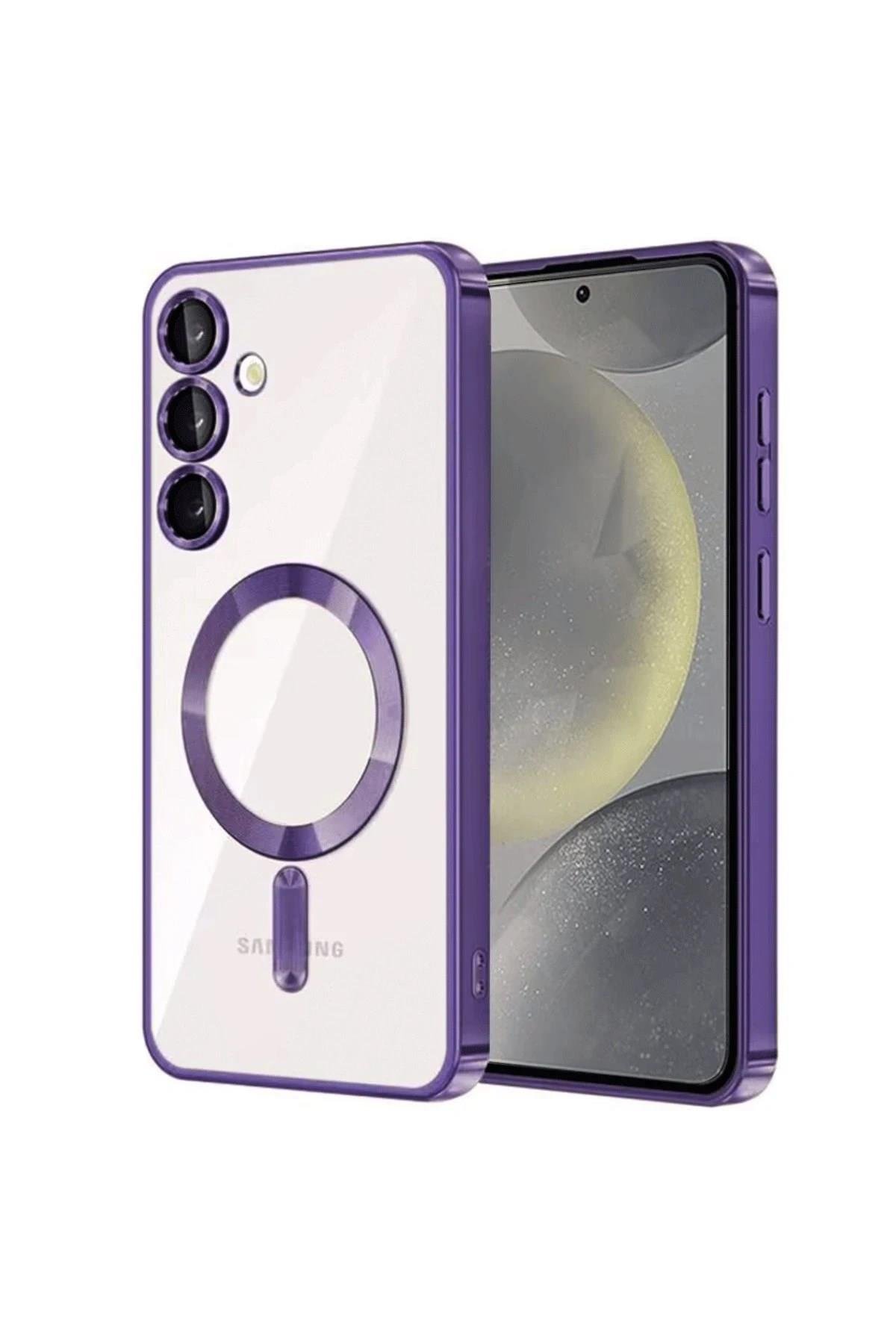 Mey İthalat®  Samsung Galaxy S23 Plus Kılıf Kross Magneticsafe Kapak - Mor