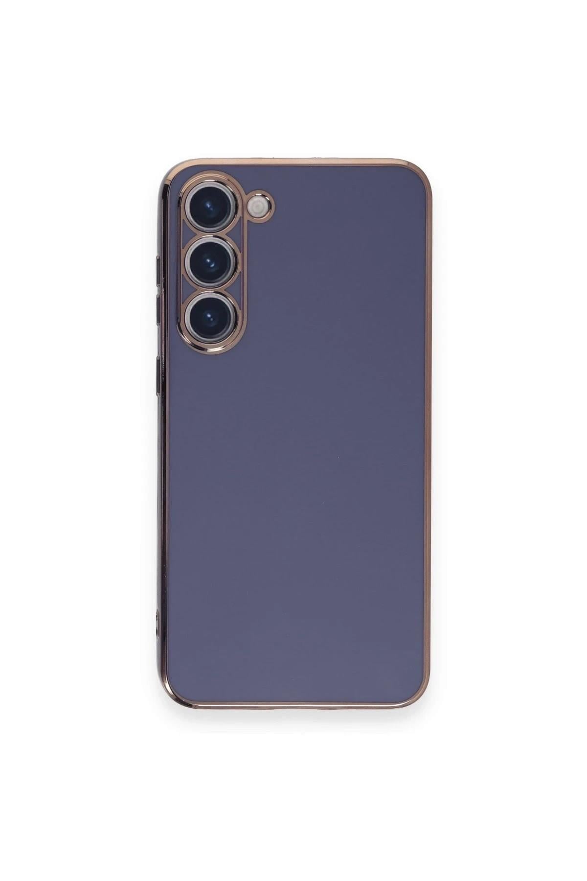 Mey İthalat®  Samsung Galaxy S23 Plus Kılıf Volet Silikon - Mavi