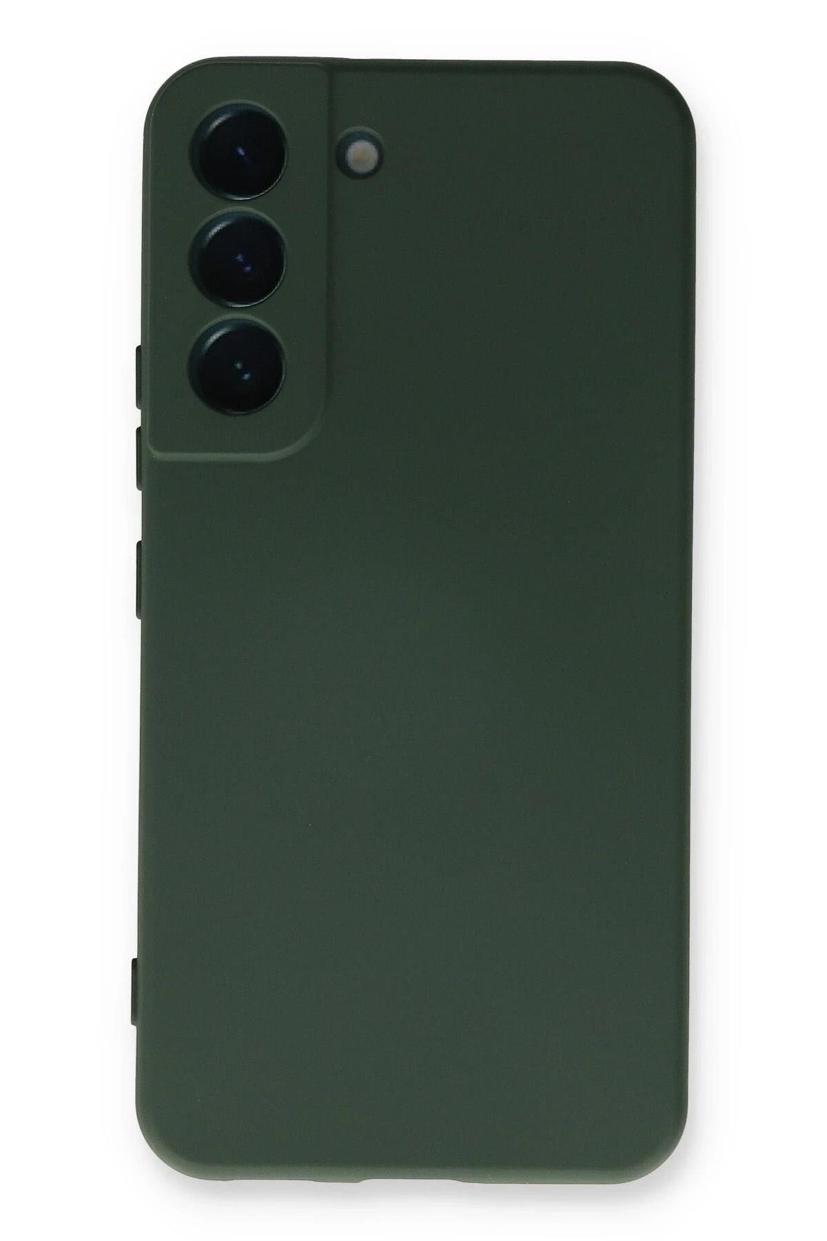 Mey İthalat®  Samsung Galaxy S23 Plus Kılıf Nano içi Kadife Silikon - Koyu Yeşil