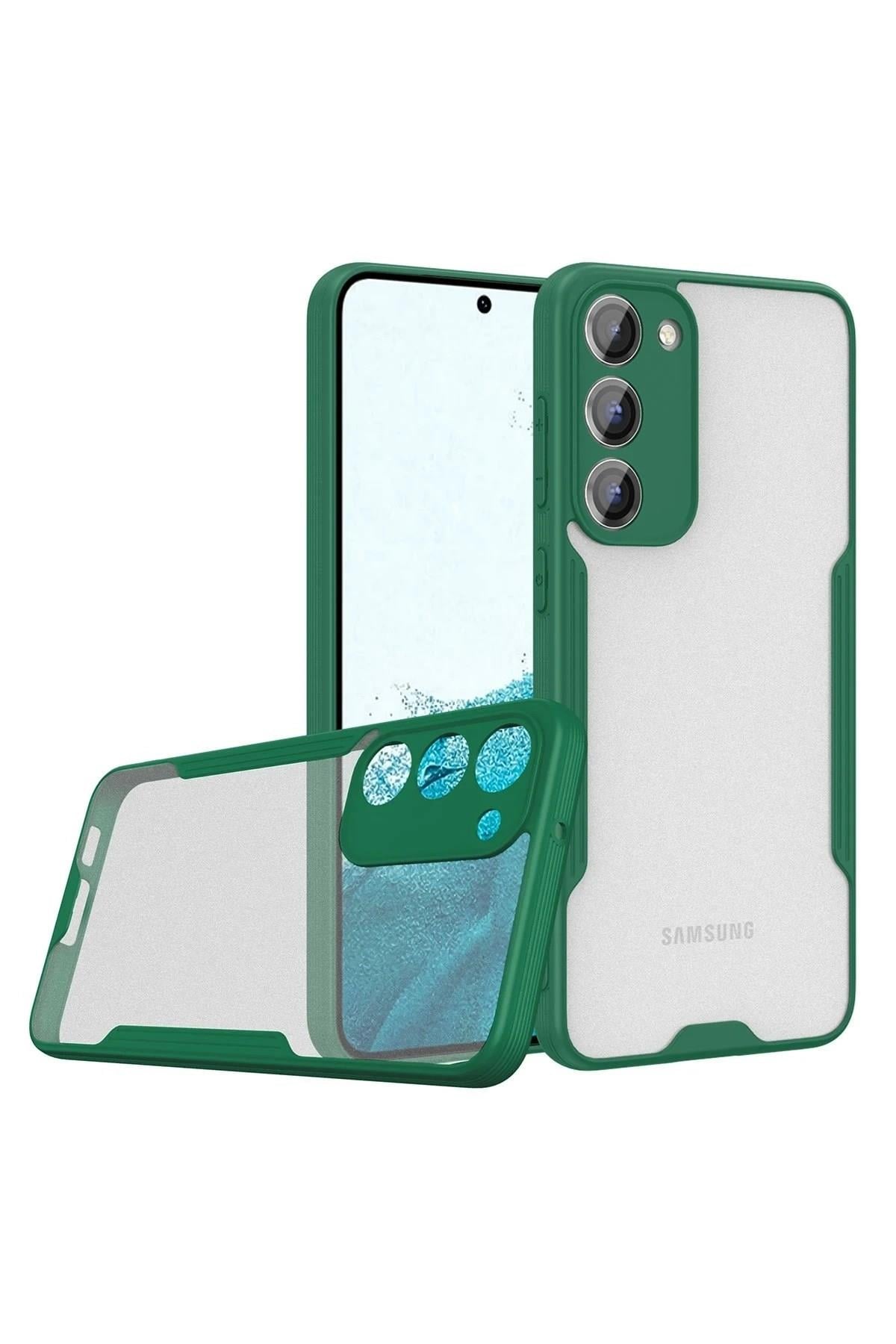 Mey İthalat®  Samsung Galaxy S23 Plus Kılıf Platin Silikon - Yeşil