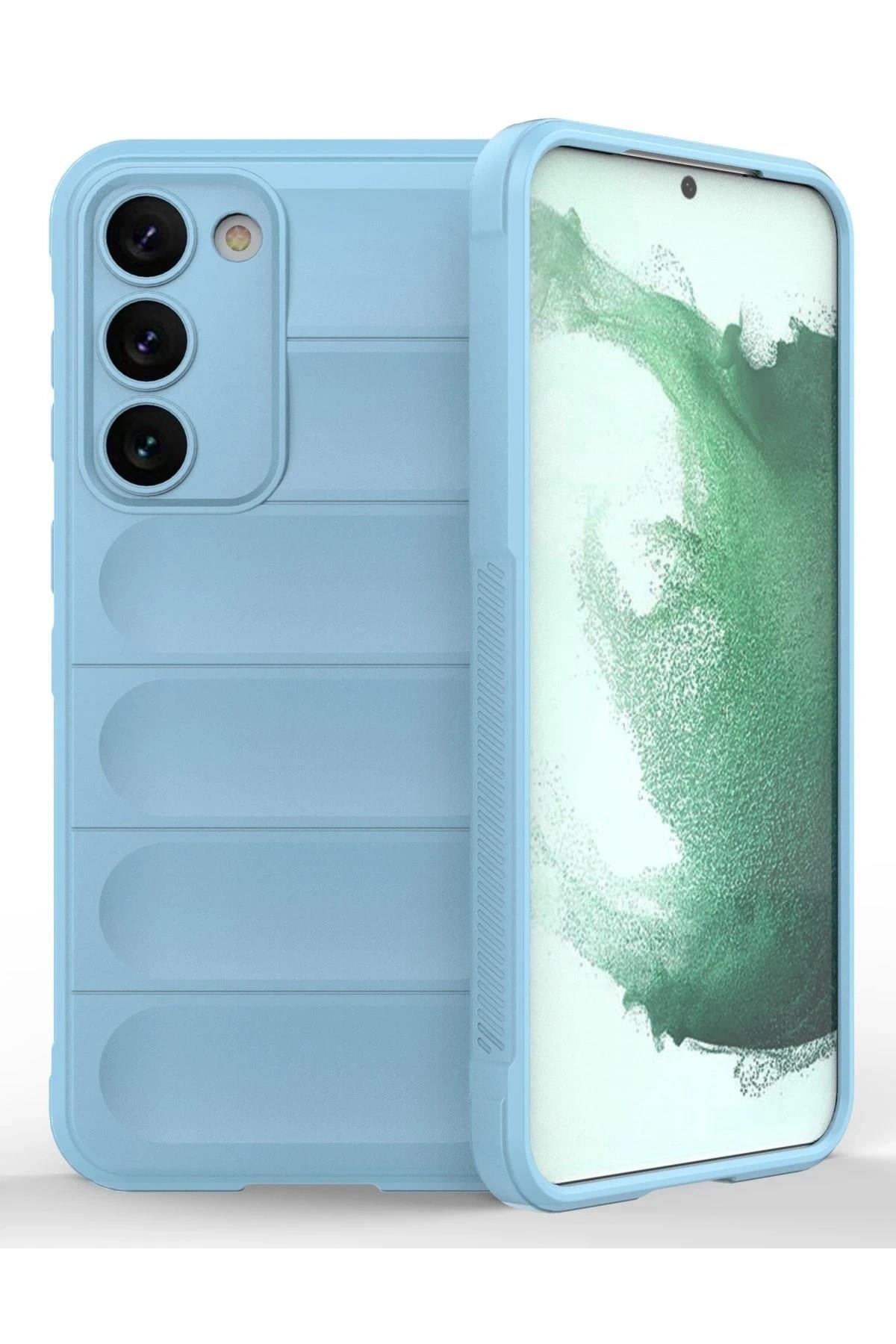 Mey İthalat®  Samsung Galaxy S23 Plus Kılıf Optimum Silikon - Sky Blue