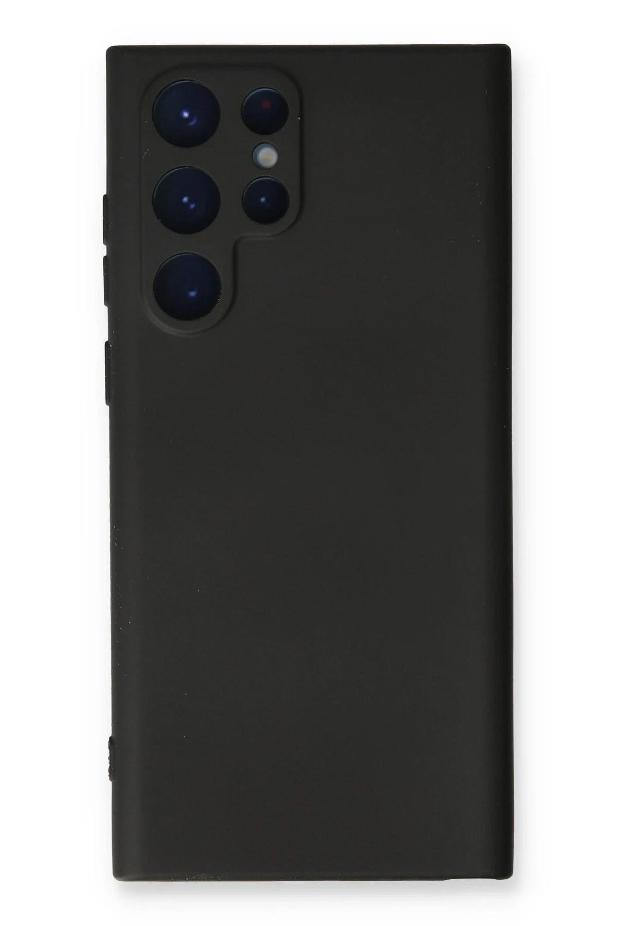 Mey İthalat®  Samsung Galaxy S23 Ultra Kılıf Nano içi Kadife Silikon - Siyah