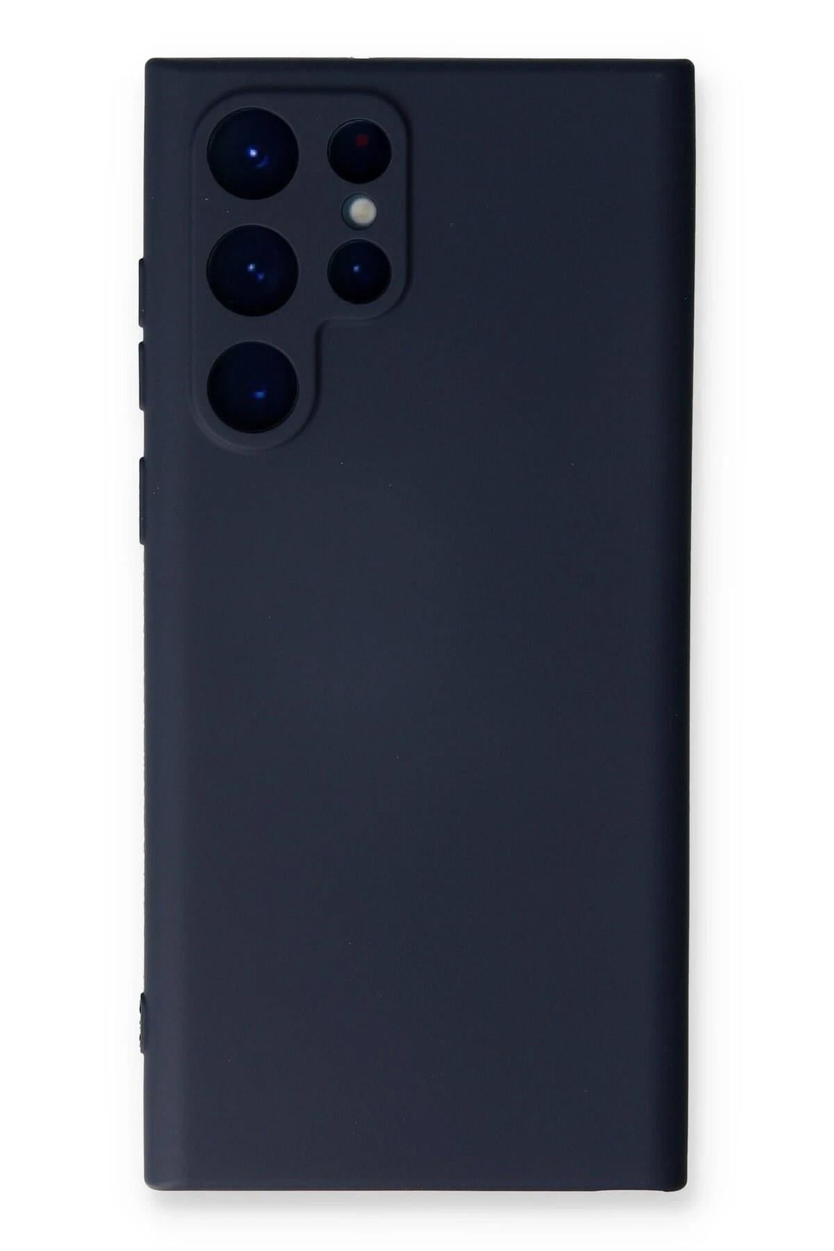 Mey İthalat®  Samsung Galaxy S23 Ultra Kılıf Nano içi Kadife Silikon - Lacivert