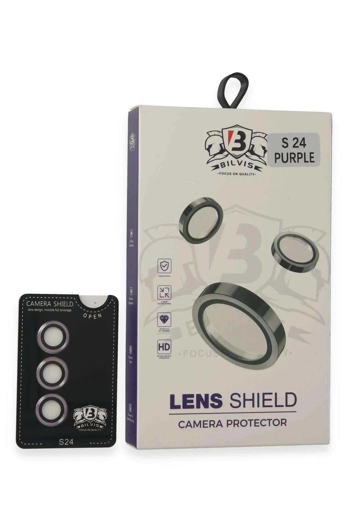Mey İthalat®  Samsung Galaxy S24 Bilvis Titan Kamera Lens - Derin Mor
