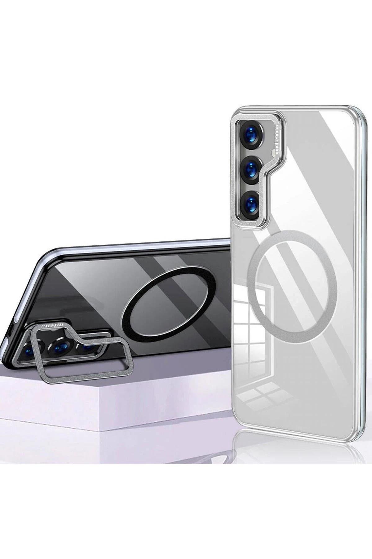 Mey İthalat®  Samsung Galaxy S24 Crystal Magsafe Kapak - Şeffaf