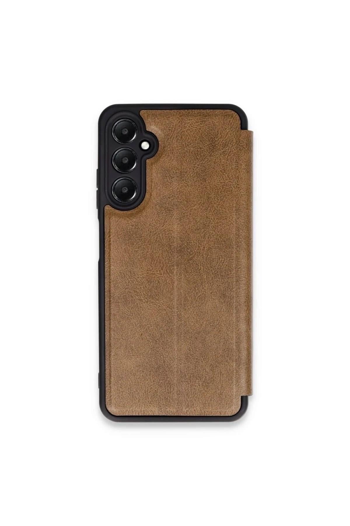 Mey İthalat®  Samsung Galaxy S24 FE Kılıf Flip Cover - Taba