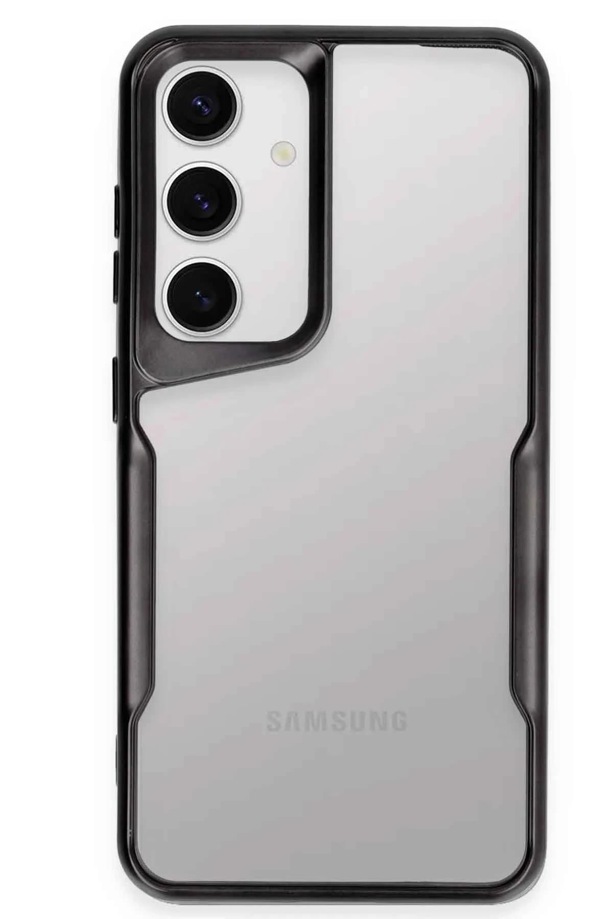 Mey İthalat®  Samsung Galaxy S24 Kılıf Boyi Silikon Kapak - Siyah