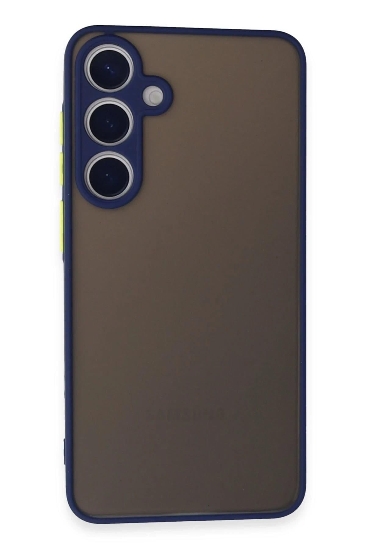 Mey İthalat®  Samsung Galaxy S24 Kılıf Montreal Silikon Kapak - Lacivert