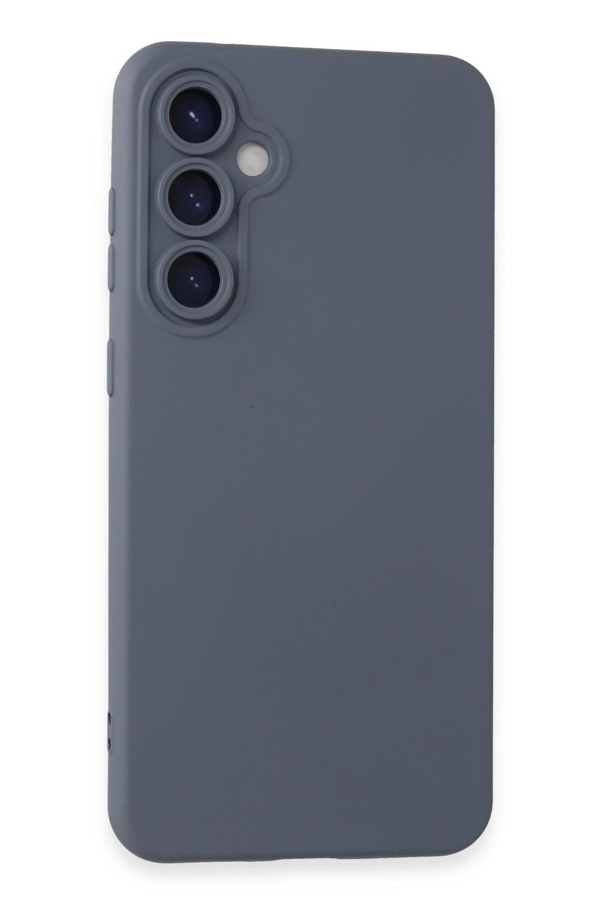 Mey İthalat®  Samsung Galaxy S24 Kılıf Nano içi Kadife Silikon - Gri