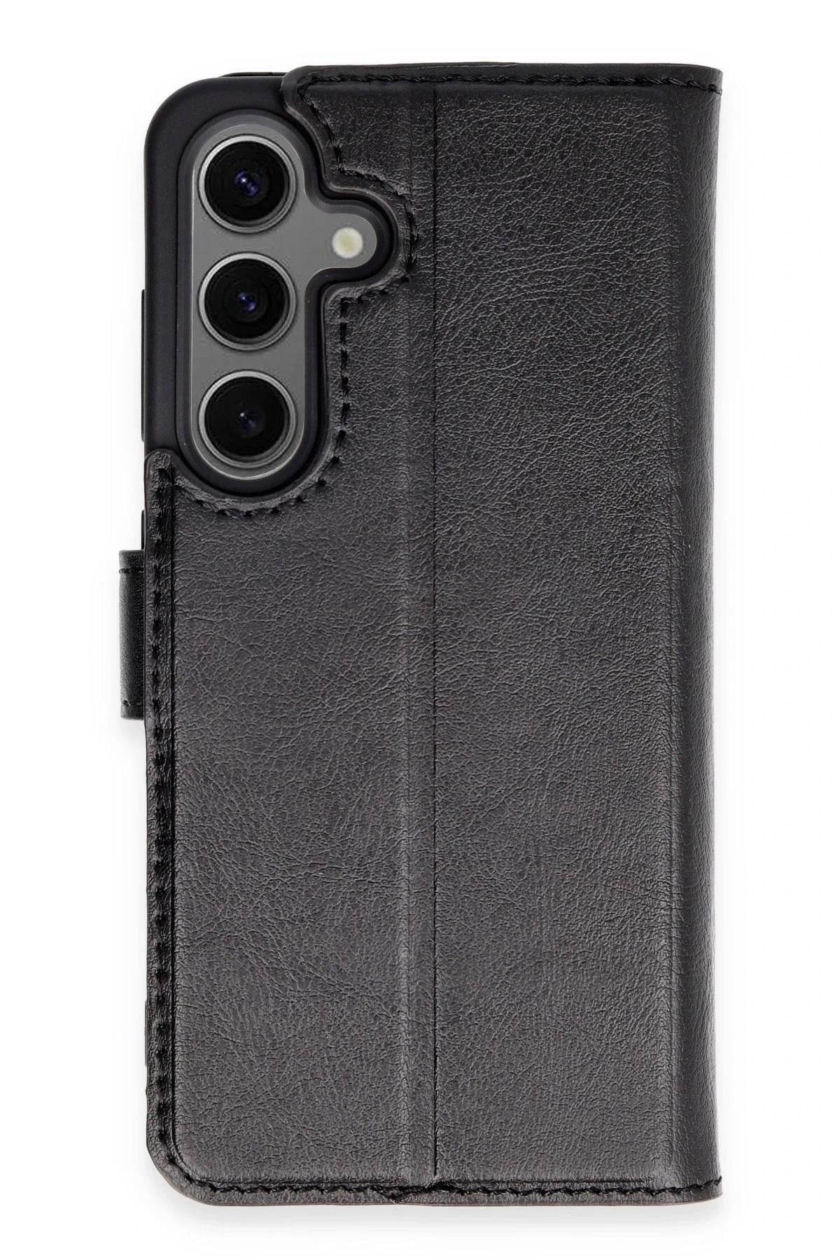 Mey İthalat®  Samsung Galaxy S24 Kılıf Trend S Plus Kapaklı Kılıf - Siyah