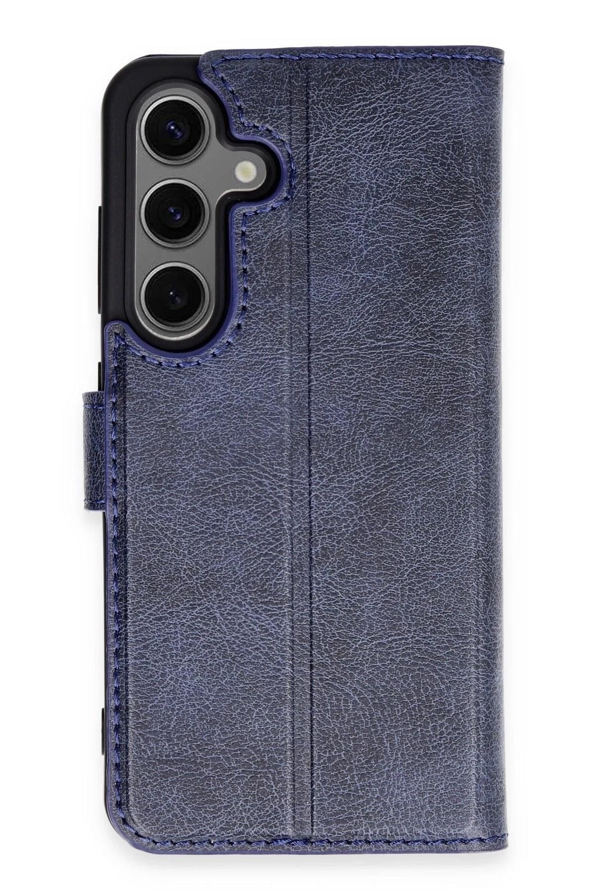 Mey İthalat®  Samsung Galaxy S24 Kılıf Trend S Plus Kapaklı Kılıf - Lacivert