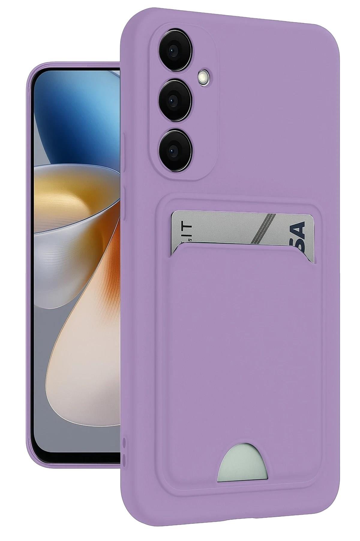 Mey İthalat®  Samsung Galaxy S24 Plus Kelvin Kartvizitli Silikon - Lila