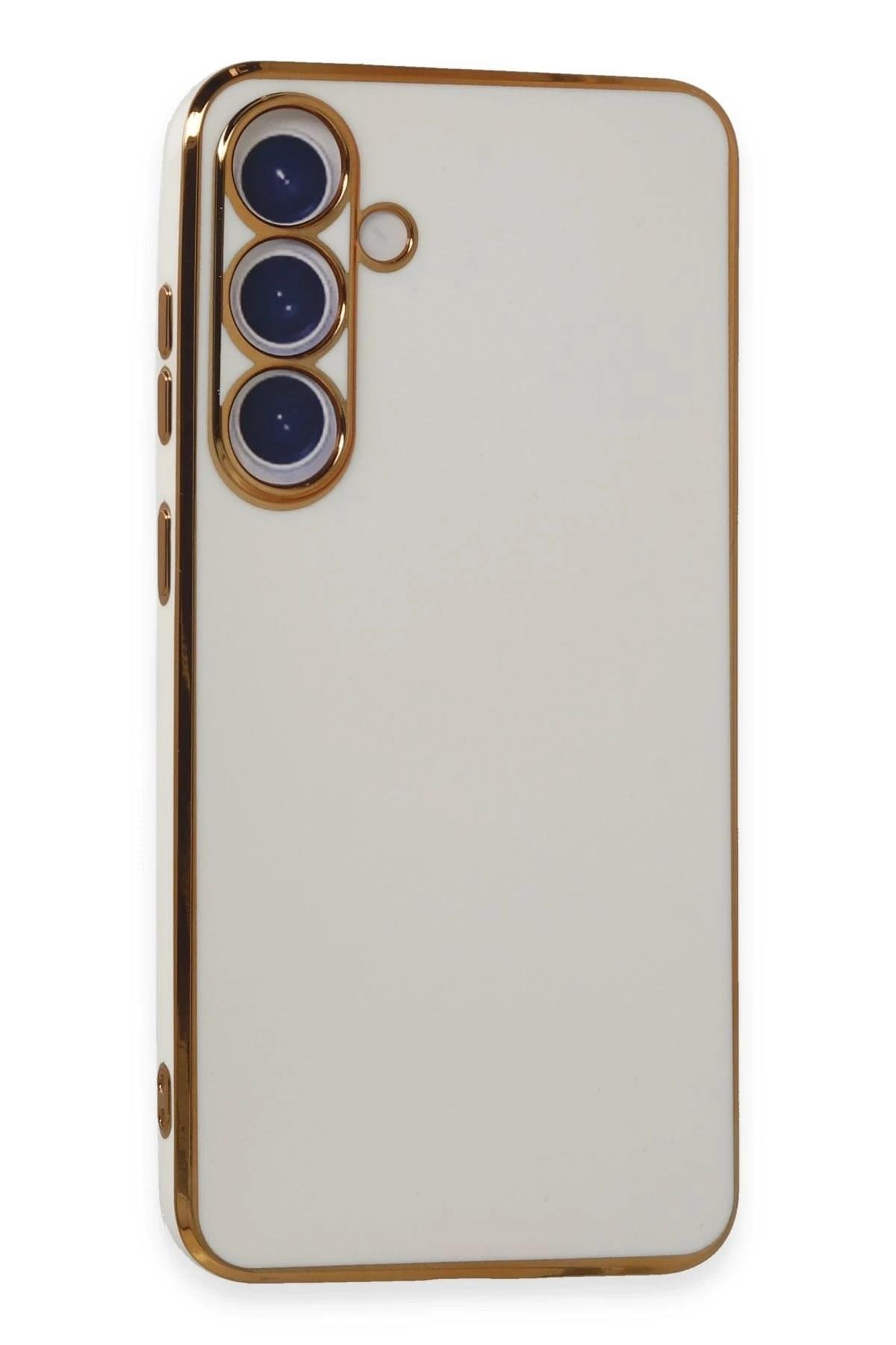 Mey İthalat®  Samsung Galaxy S24 Plus Kılıf Volet Silikon - Beyaz