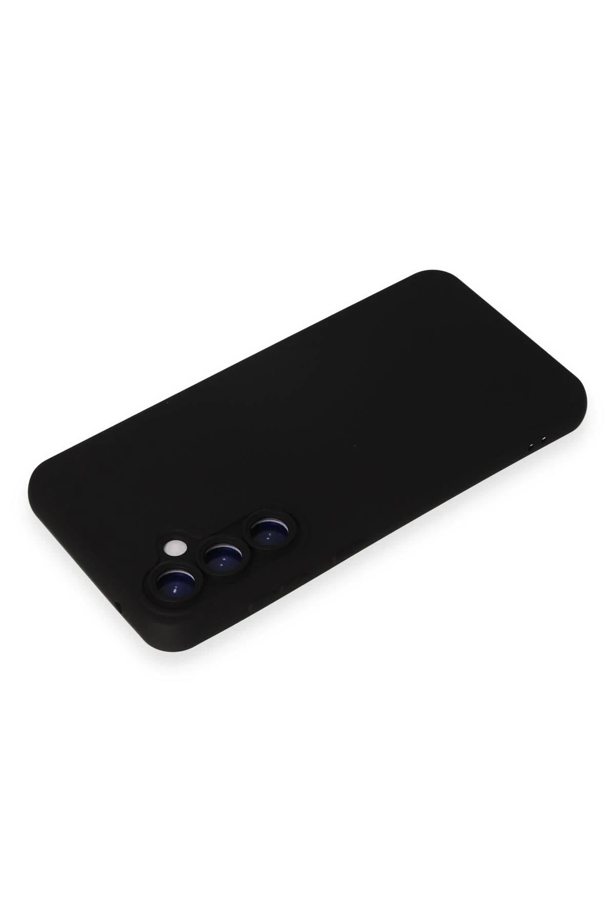Mey İthalat®  Samsung Galaxy S24 Plus Kılıf Nano içi Kadife Silikon - Siyah