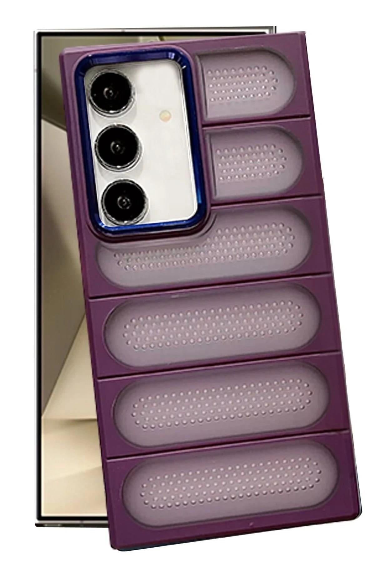 Mey İthalat®  Samsung Galaxy S24 Plus Kılıf Airmax Silikon Kapak - Derin Mor