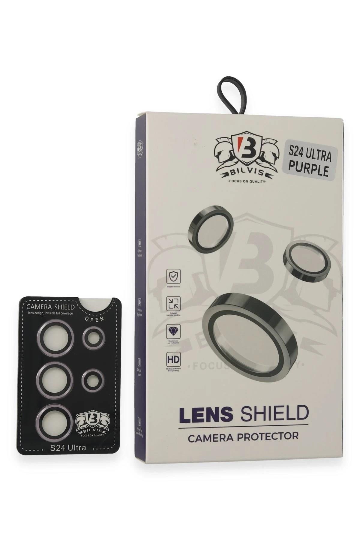 Mey İthalat®  Samsung Galaxy S24 Ultra Bilvis Titan Kamera Lens - Derin Mor