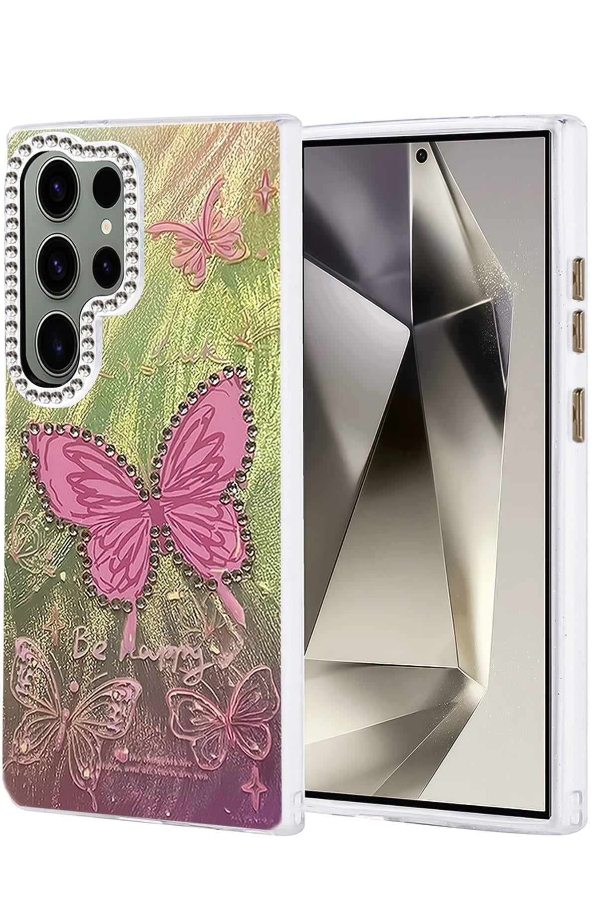 Mey İthalat®  Samsung Galaxy S24 Ultra Kılıf Blade Aynalı Desenli Kapak - Desen 5