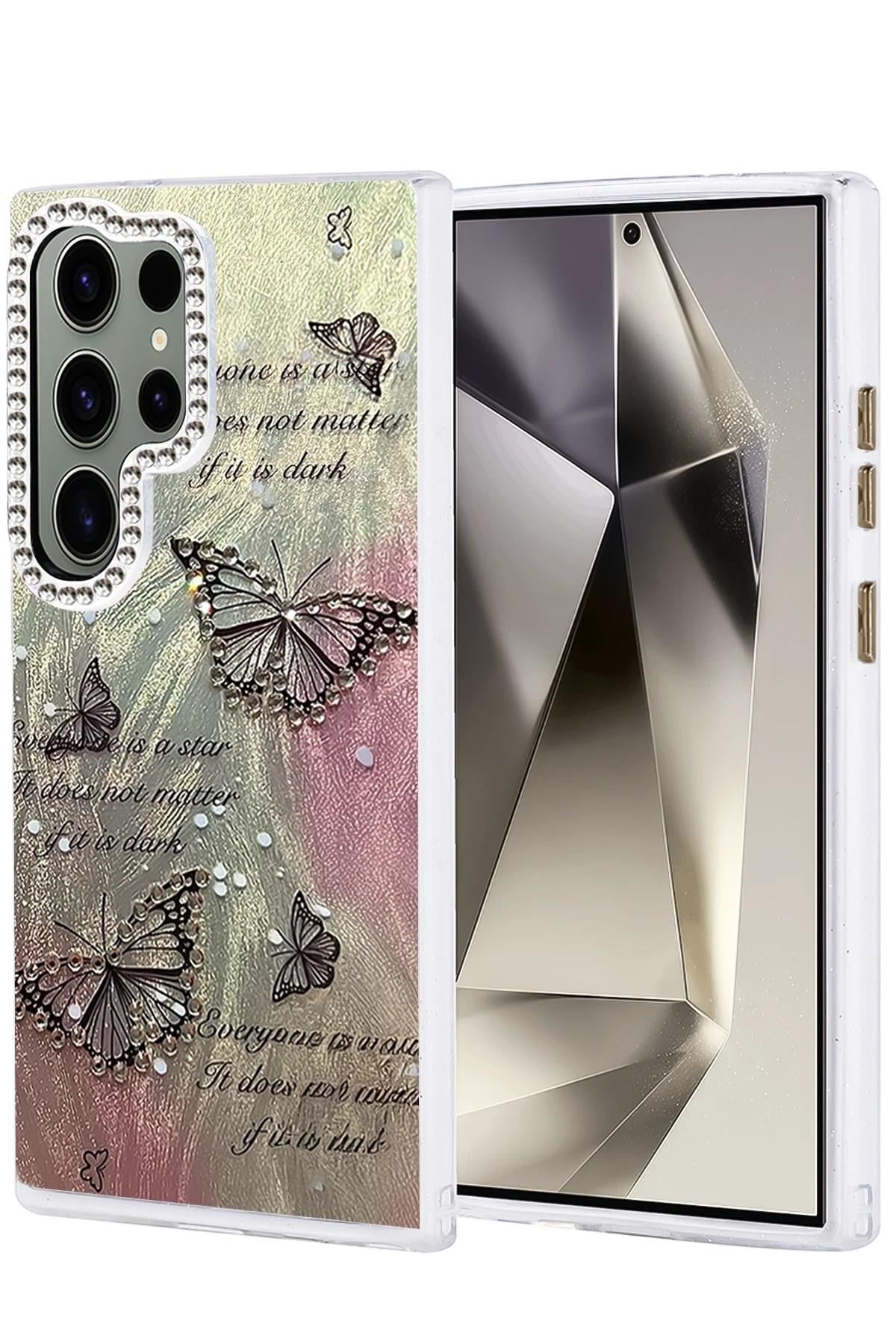 Mey İthalat®  Samsung Galaxy S24 Ultra Kılıf Blade Aynalı Desenli Kapak - Desen 6