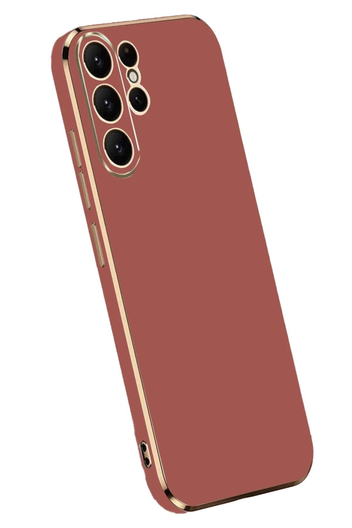 Mey İthalat®  Samsung Galaxy S24 Ultra Kılıf Volet Silikon - Kırmızı