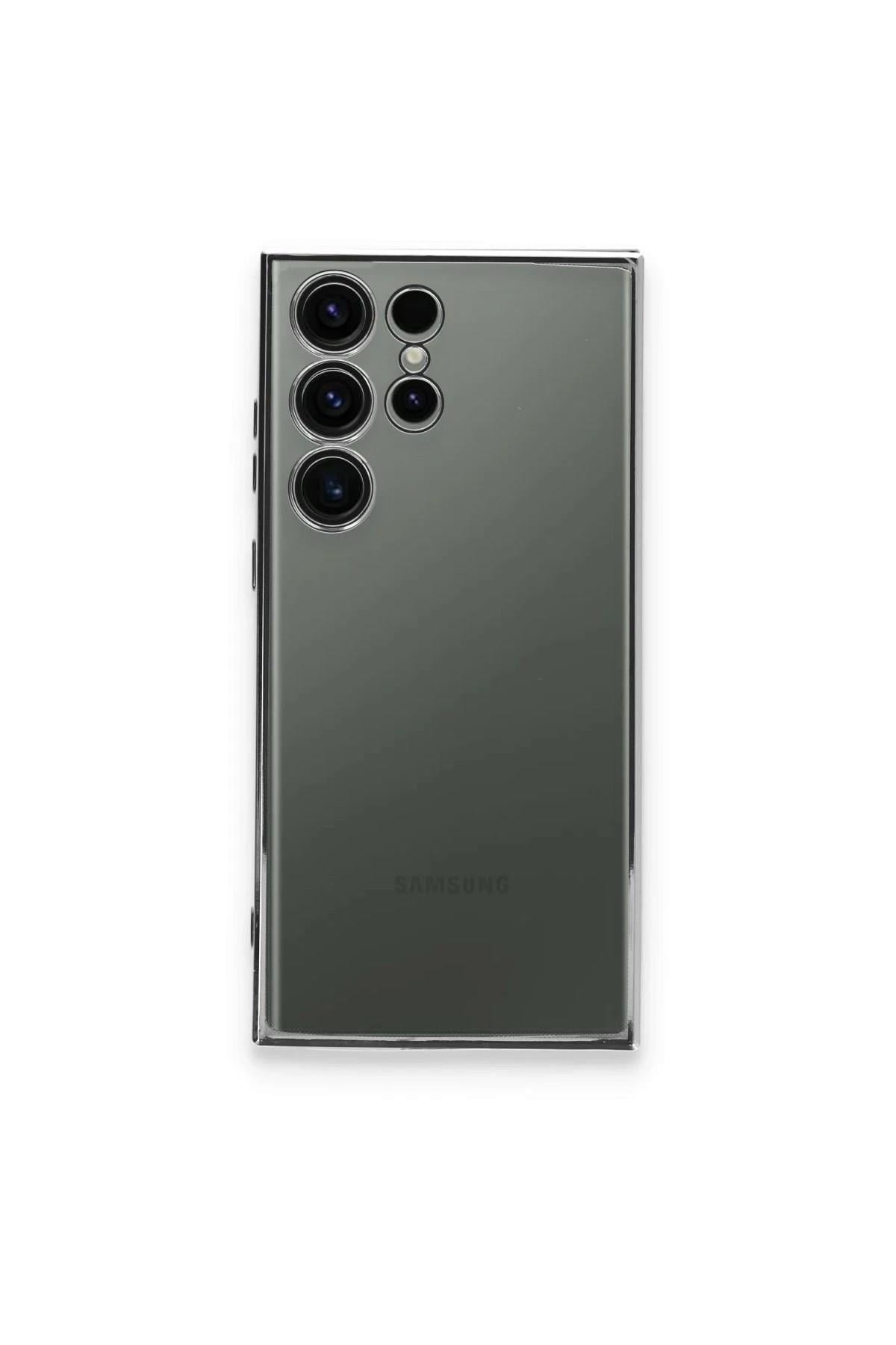 Mey İthalat®  Samsung Galaxy S24 Ultra Kılıf  Lensli Silikon - Mor