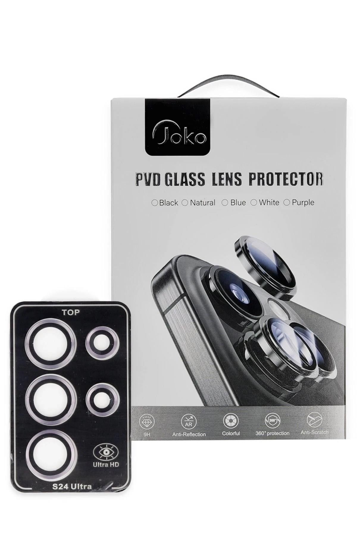 Mey İthalat®  Samsung Galaxy S24 Ultra PVD Metal Kamera Lens - Pembe