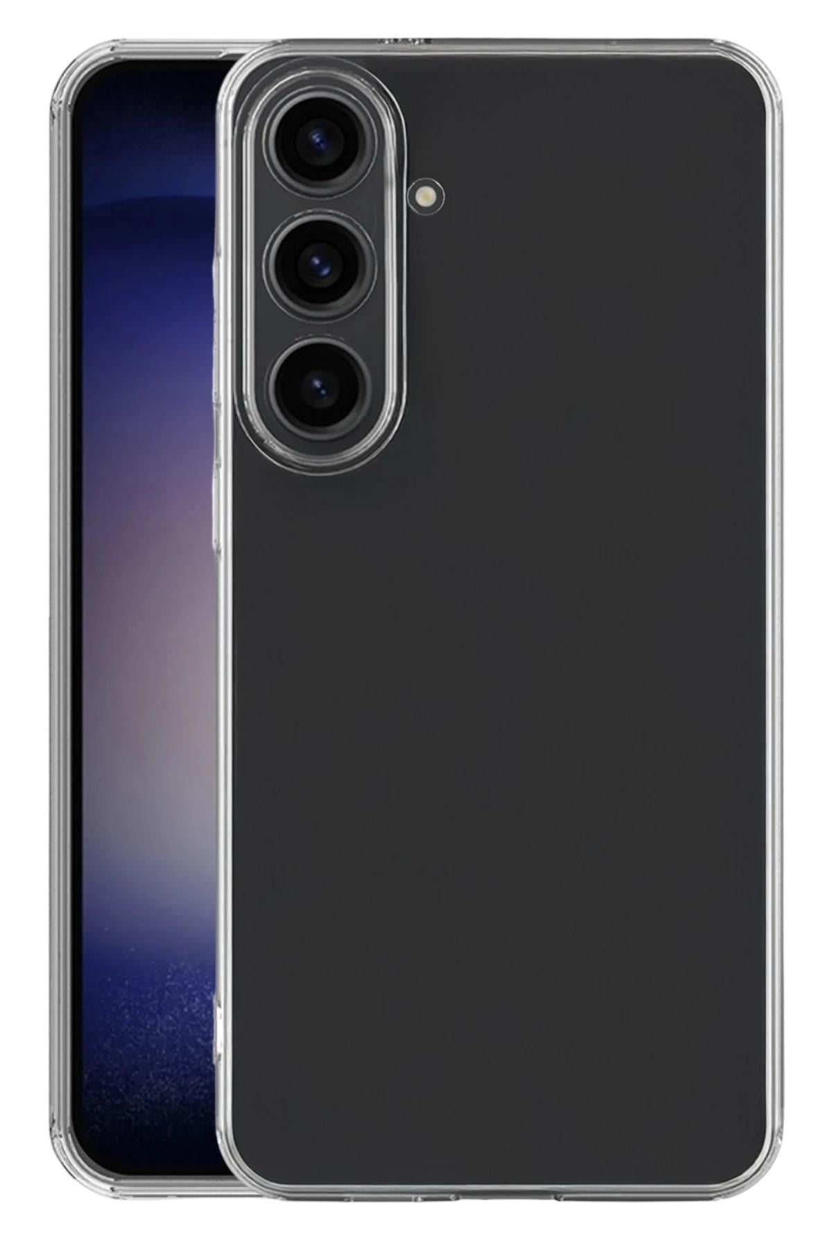 Mey İthalat®  Samsung Galaxy S25 FE Kılıf Lüx Şeffaf Silikon