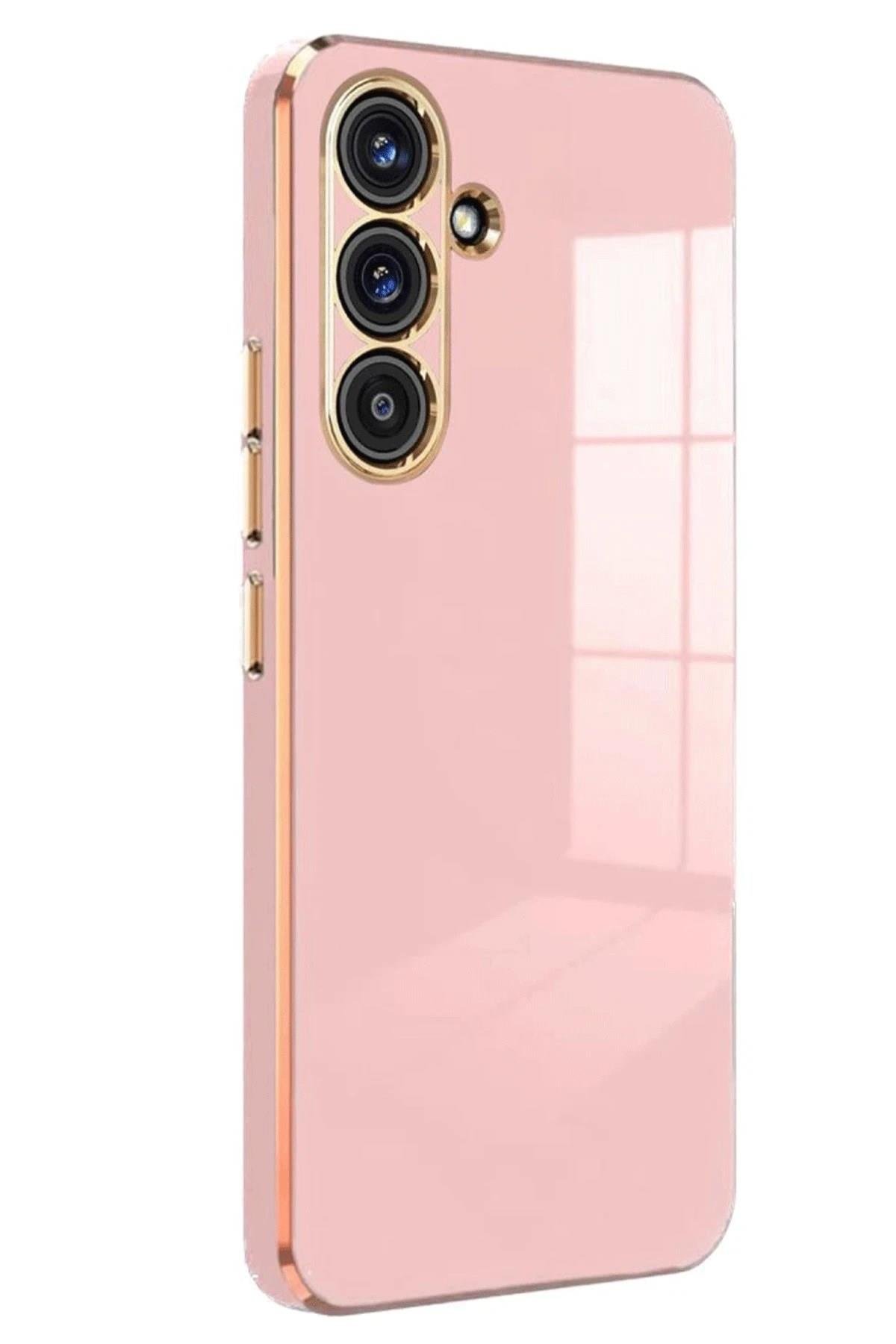 Mey İthalat®  Samsung Galaxy S25 FE Volet Silikon - Pembe