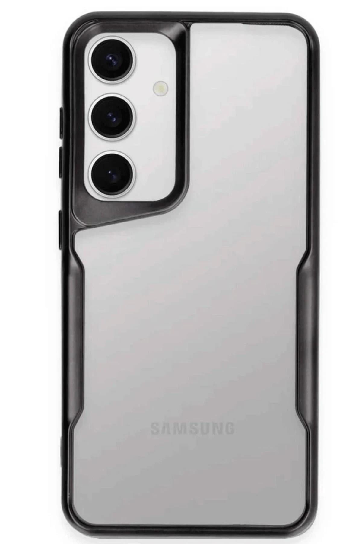 Mey İthalat®  Samsung Galaxy S25 Kılıf Boyi Silikon Kapak - Siyah
