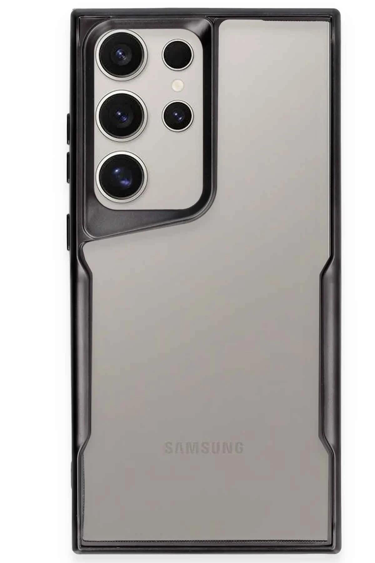 Mey İthalat®  Samsung Galaxy S25 Ultra Kılıf Boyi Silikon Kapak - Siyah