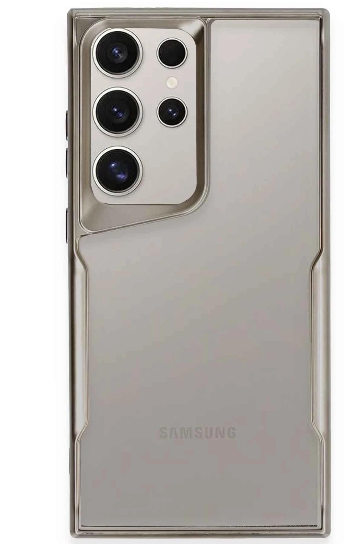 Mey İthalat®  Samsung Galaxy S25 Ultra Kılıf Boyi Silikon Kapak - Titan Gri