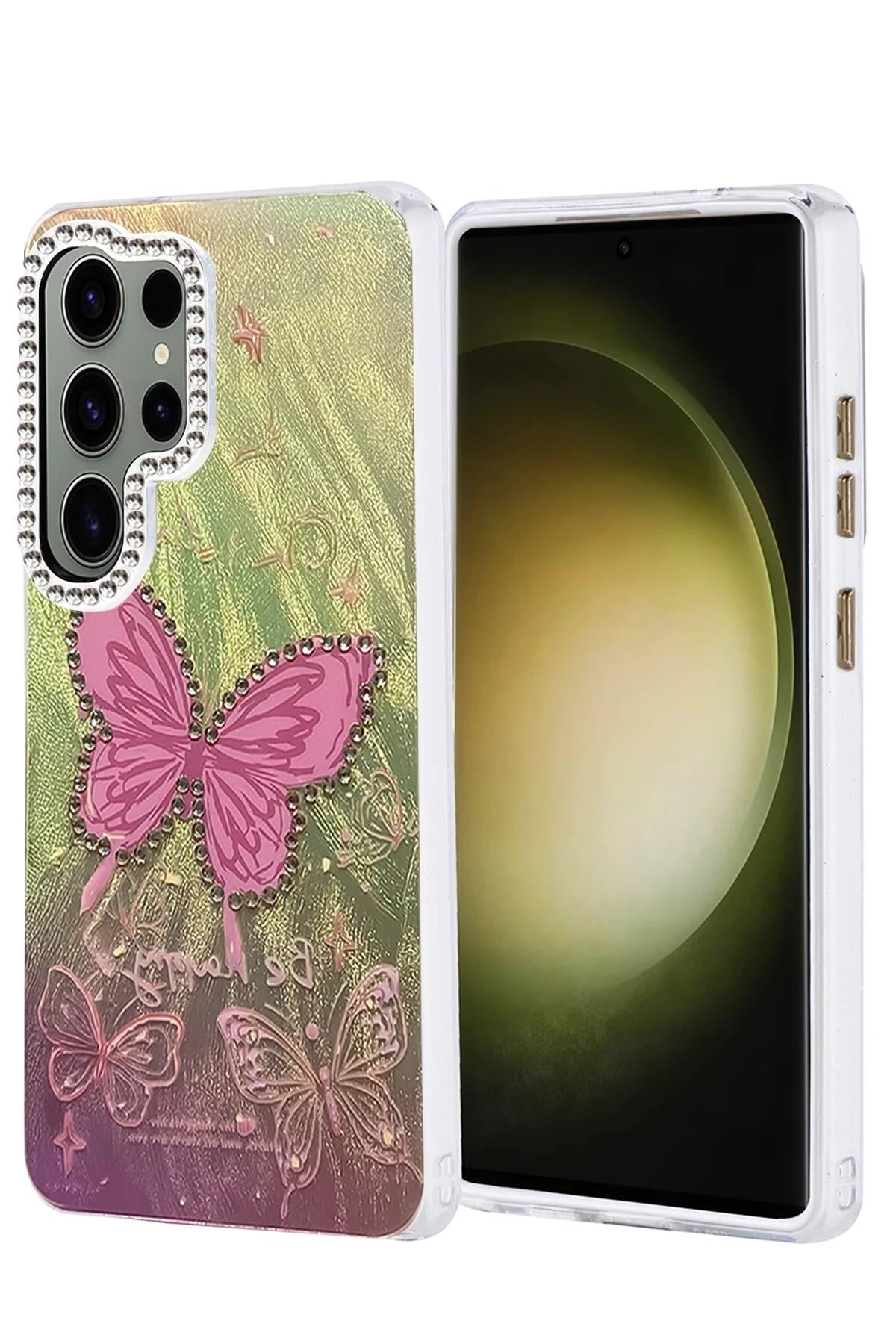 Mey İthalat®  Samsung Galaxy S25 Ultra Kılıf Blade Aynalı Desenli Kapak - Desen 5